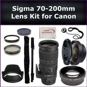 Sigma 70 200mm f/2.8 EX DG APO OS HSM Lens Kit for Canon EOS Rebel XS 