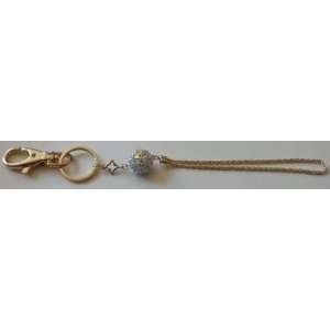  Louis Vuitton LV Roller Ball Filled with Crystals Key Chain 