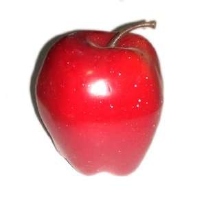  6pc Artificial Red Delicious Apple   Plastic Apples Fruit 