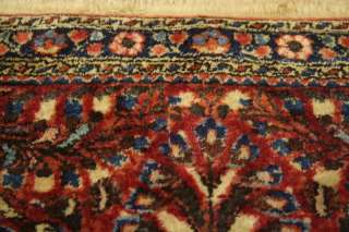 Excellent Antique Wool Lilian Persian Handmade Oriental Area Rug 