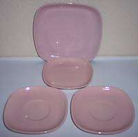 WINFIELD CHINA POTTERY EARLY SET/4 PINK PIECES  