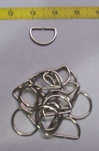 50 1 sewing leathercraft nickel metal d rings  