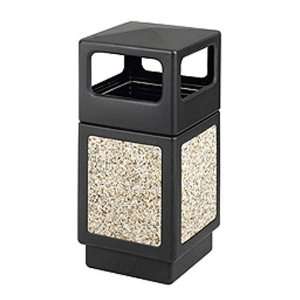   Series Trash Can, Aggregate Panels, Side Opening, 38