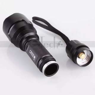 UltraFire G4 MCU 5W 500 Lumens CREE Q5 5 Mode LED Flashlight & Strap