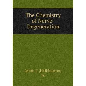    The Chemistry of Nerve Degeneration F.,Halliburton, W. Mott Books