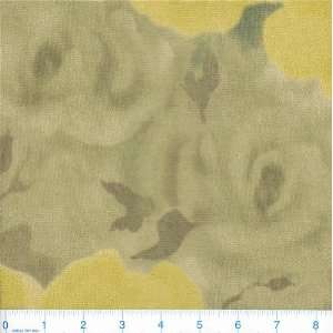  56 Wide Rose Glimmer   Citron Fabric By The Yard Arts 