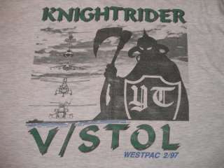 Knightriders HMM 164 Shirt USMC US Marines Helicopter Vtg Westpac 2/97 