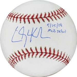  Clayton Kershaw Autographed Baseball with MLB Debut 