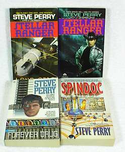 STEVE PERRY Stellar Ranger +Spindoc Series 4 PBs SIGNED 9780380773015 