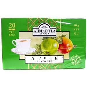 Ahmad Tea London Apple Black Tea   20 tea bags  Grocery 