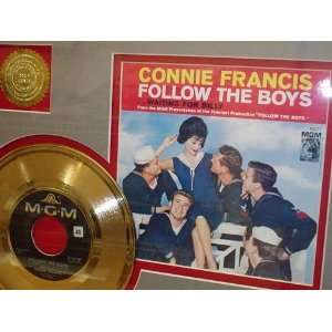  CONNIE FRANCIS GOLD RECORD LIMITED EDITION DISPLAY 