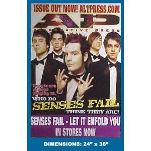 SENSES FAIL AP Magazine Cover 24x36 Poster
