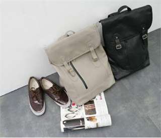 NEW Mans PU Leather Shoulder Backpack Bag Purse EAP04  