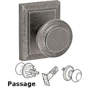  Passage chiseled knob with ahwahnee rose in antique relic 