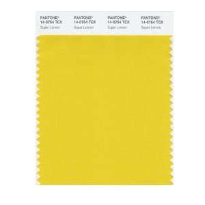  PANTONE SMART 14 0754X Color Swatch Card, Super Lemon 
