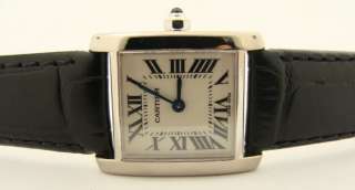 Ladies CARTIER Tank Francaise 18K White Gold Watch  