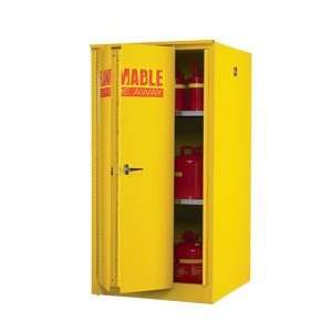   Wall Flammable Liquids Safety Cabinets   Manual Closing Doors   Yellow