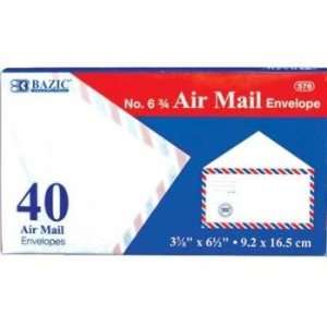  BAZIC #6 Airmail Envelope (40/Pack) Case Pack 24 