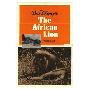  African Lion Original Movie Poster, 27 x 41 (1972)