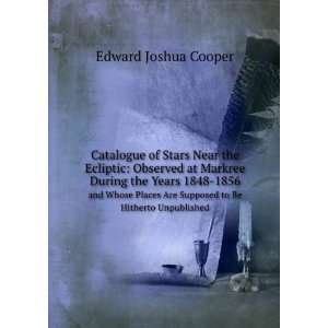  Catalogue of Stars Near the Ecliptic Observed at Markree 