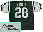 SWEET CURTIS MARTIN AUTOGRAPHED AUTO SIGNED JETS JERSEY