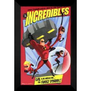 The Incredibles 27x40 FRAMED Movie Poster   Style B