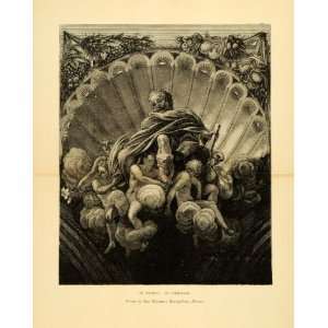  1891 Steel Engraving Antonio Correggio Religious Artwork 