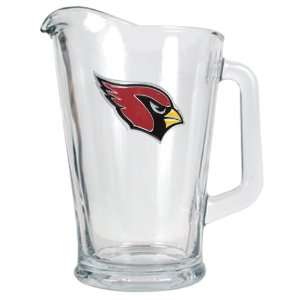 Arizona Cardinals NFL 60oz Glass Pitcher   Primary Logo  