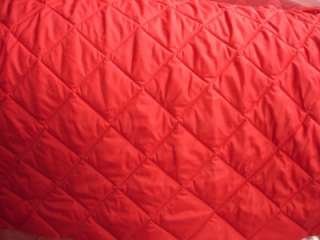 Red Quilted Nylon Fabric TRIPLE LAYER Batting 55w 10 yards  