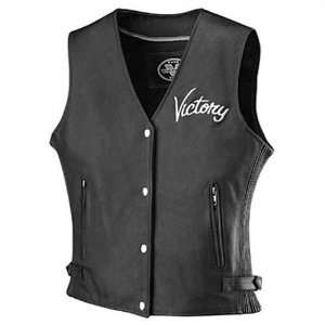 Victory Motorcycles Womens Guardian Leather Vest Large pt# 286216006