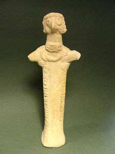 ANCIENT TERRACOTTA FIGURE OF DIETY HITTITE 2000 1000 BC  