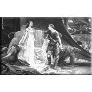  Tristan and Isolde 30x19 Streched Canvas Art by Draper 