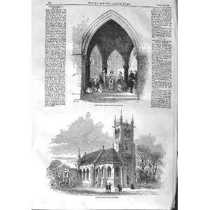 1858 BAPTISM ESCRICK PARISH CHURCH YORKSHIRE ENGLAND
