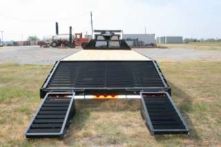 New 25 GN Dovetail Flatbed Trailer w/7K Axles  