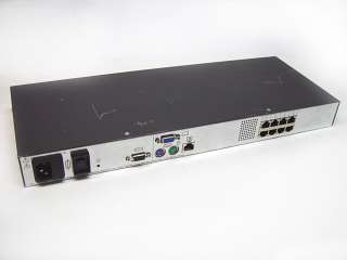 Hewlett Packard HP EO1013 8 Port KVM Server Console Switch 340386 001 