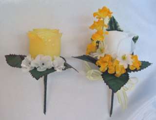 21pc Bridal bouquet wedding flowers YELLOW / DAISY  