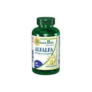  Alfalfa 500 mg 500 mg 500 Tablets