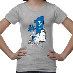  Alabama Huntsville (UAH) Chargers Youth #1 Fan T Shirt 