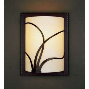   Direct Wire Single Light Wall Sconce with Faux Alabas