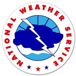  National Weather Service car bumper sticker 4 x 4 