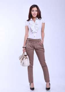 2012 new womens   fashion Korean low waist pants Slim feet  