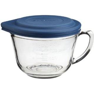 Kitchen Supply 2 Quart Glass Batter Bowl With Lid