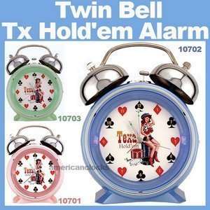 Neonique Poker Chips Girl Alarm Clock   Available in Various Colors 