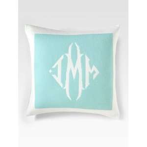 com Queen of Cashmere Personalized Cashmere Pillow/Cambridge and Snow 