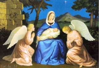   Greeting Cards Nativity Mary Jesus Pro Life Donation Type Lovely