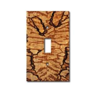  Spalted Alder Wood Switch Plate / 1 Toggle