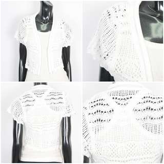 New Ladies Knit White&Shine Silver Color short type. Y  