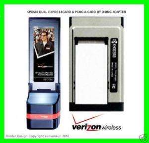 VERIZON KPC680 LAPTOP EXPRESS/PCMCIA DUAL AIR CARD wBox  