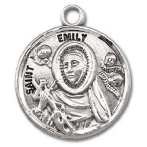  St. Emily   Sterling Silver Medal (18 Chain) Everything 