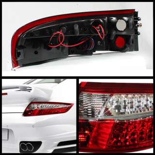 99 04 PORSCHE 911 996 CARRERA 4 RED CLEAR LED TAIL LIGHTS  